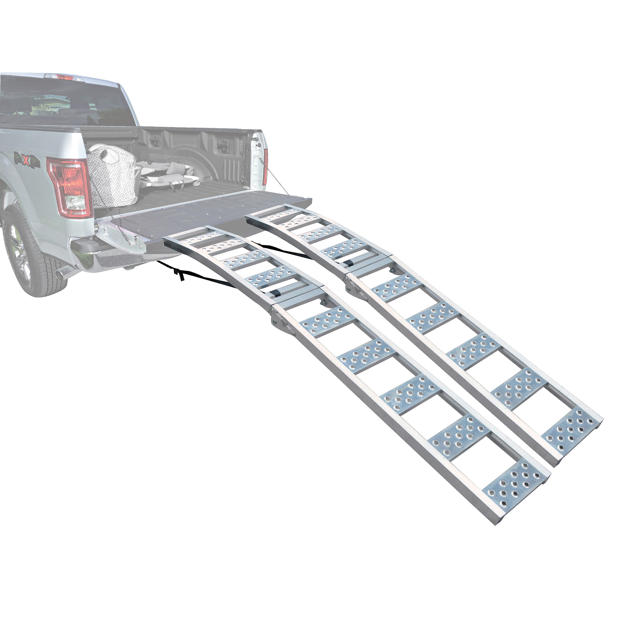 Rockland Arched Aliminum Ramp, 90in. x 11in., 1500-Lb. Capacity, Model# 10102145